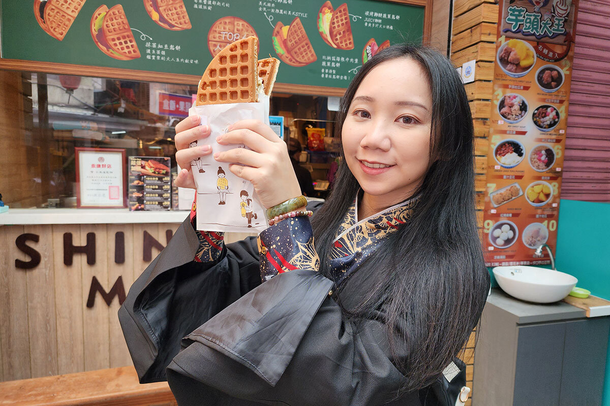 朝食にもおやつにもオススメ！小木屋鬆餅で食べるワッフルサンド