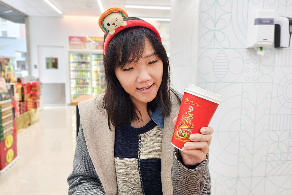 台湾セブンイレブンのドリンクカップがクリスマス限定デザインに！